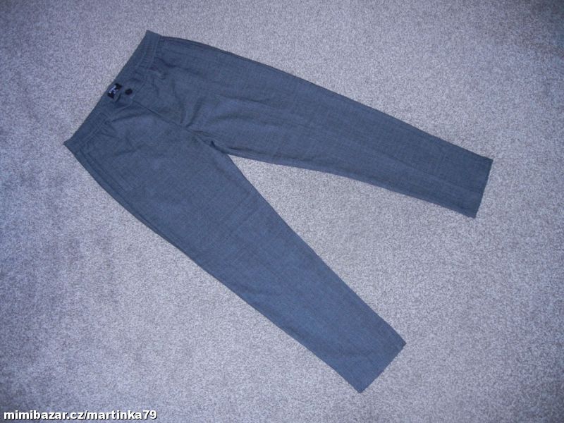 Pánské šedé kalhoty