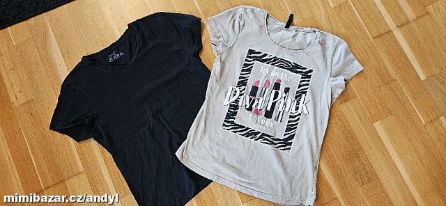 2ks dámské/dívčí triko „PRIMARK“ + “TAKKO“ vel XS