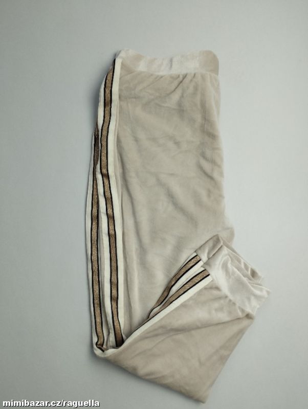 NÁDHERNÉÉ LUXUS.KRÉM.SAMET.JOGGERS S LAMPASY 48-50