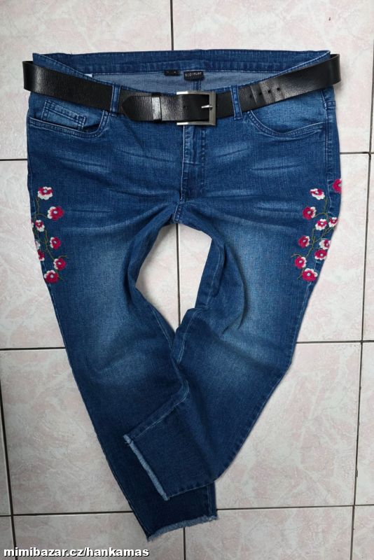 Krásné pružné 7/8 džíny BODYFLIRT-44-46(46)