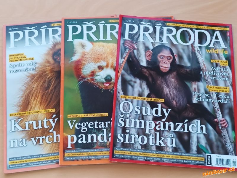 ☘️ 3 časopisy Příroda 2014 č. 10, 11, 12 ☘️