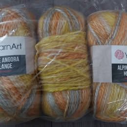 Klubka vlny ALPINE ANGORA MELANGE 150g*3