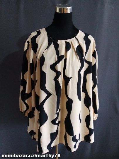*** KRÁSNÁ DÁMSKÁ VZOROVANÁ HALENKA, VEL.5XL ***