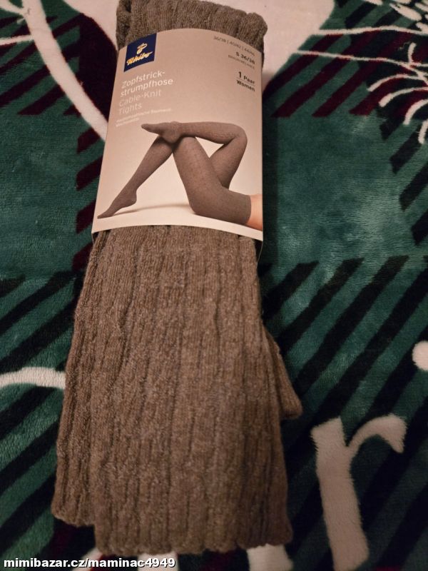 Prodám nové Tchibo dam. teplé plet.punčocháče v.36