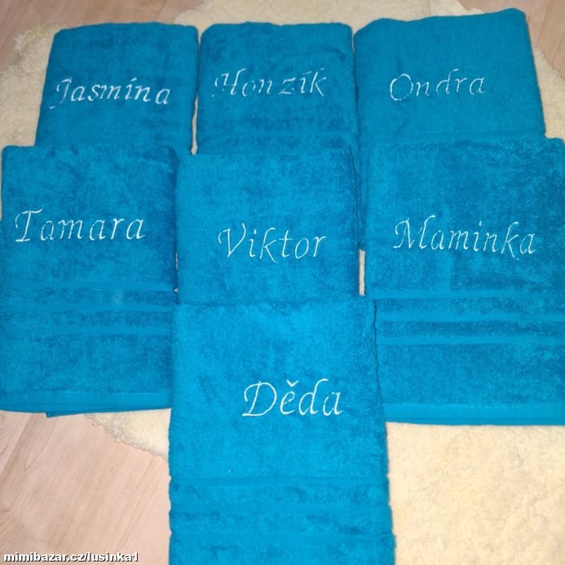 Osuška se jménem na přání /cena za ks/