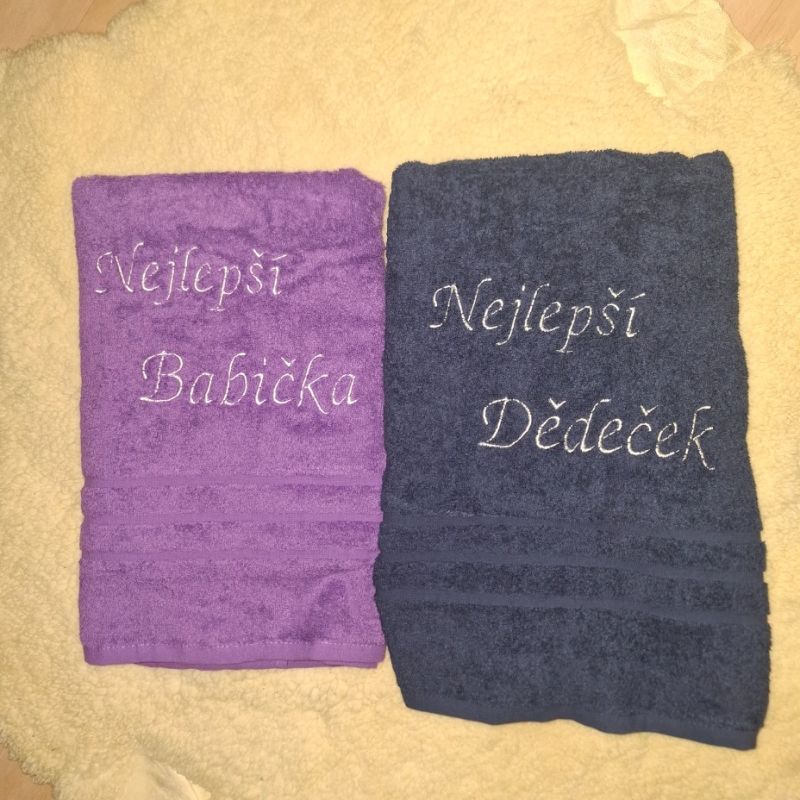 Osuška s textem na přání /cena za ks/