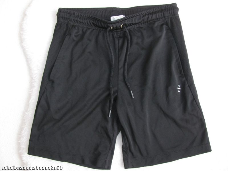 Černé elastické sportovní šortky H&M