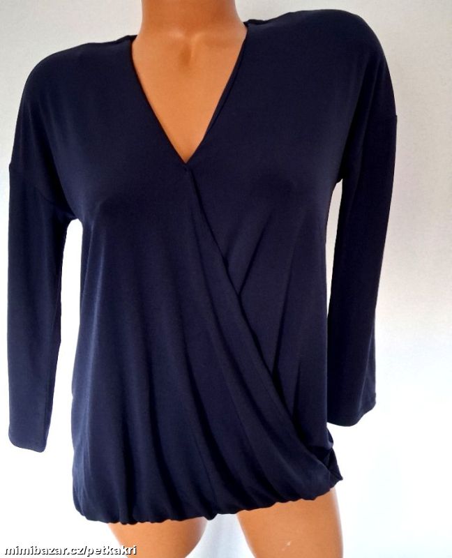 tmavěmodrý top do gumy vel S