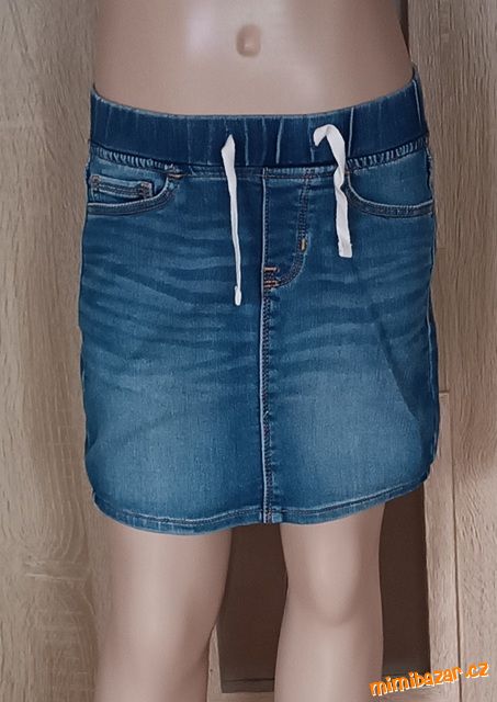 Džínová sukně s pružným pasem