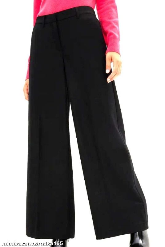 Široké černé kalhoty vel.52