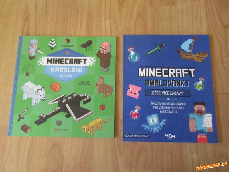 Minecraft kreslení 3D pixely a omalovánky