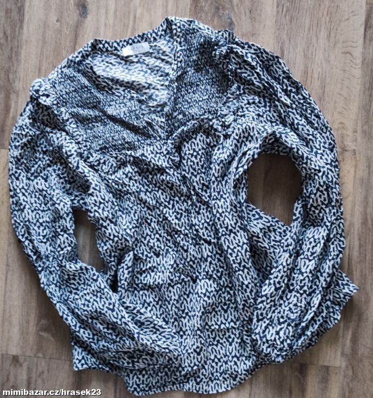 KOŠILOVÁ HALENKA S PUFF RUKÁVEM 46