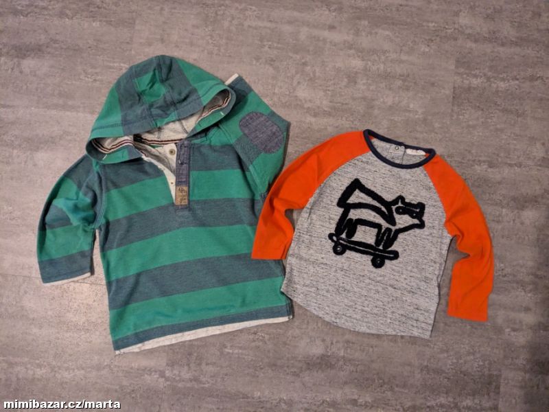 2 x tričko dlouhý rukáv