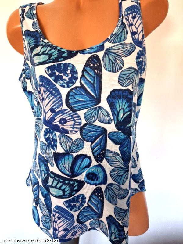 motýlkové dámské tílko uk 16