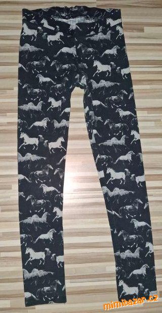 H&M legíny s koňmi vel. 158