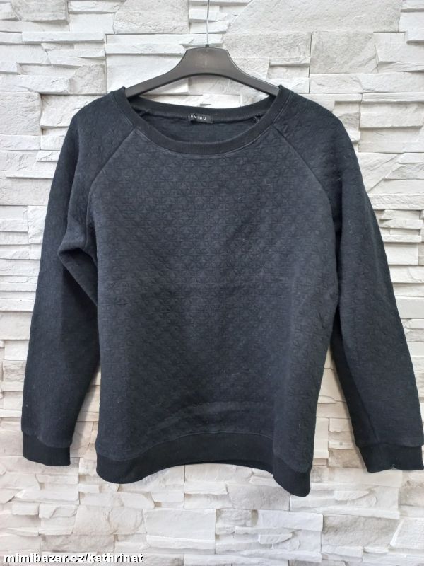Černá mikina Amisu, vel. XL