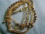 4 DÍLNÁ SADA NÁRAMKŮ ZLATÁ BARVA