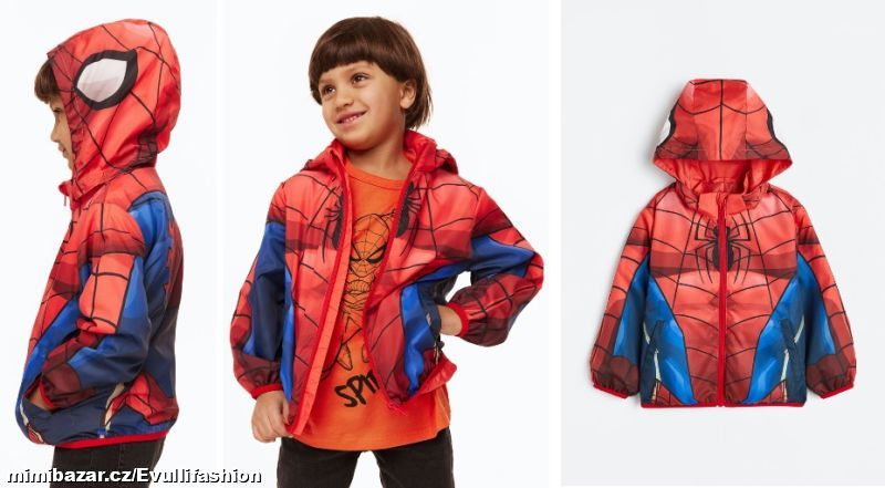 Letní bunda / větrovka Spiderman zn. H&M 122/128