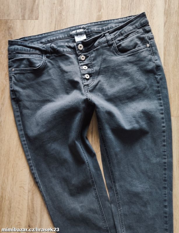 MODNÍ RIFLE S KNOFLÍKY 46