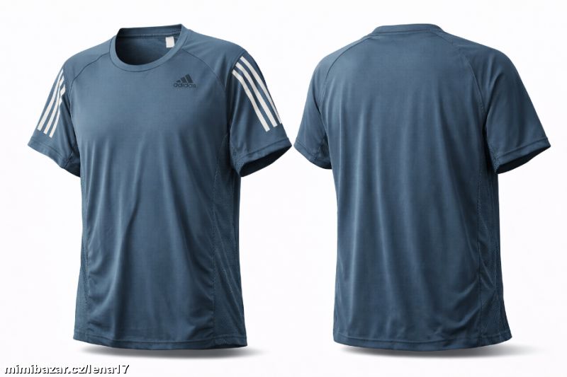 modré pánské tričko Adidas clima cool, XXL