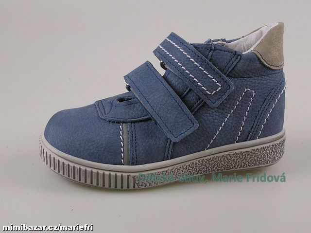 Celoroční kožená kotníková obuv ESSI S2564 modrá