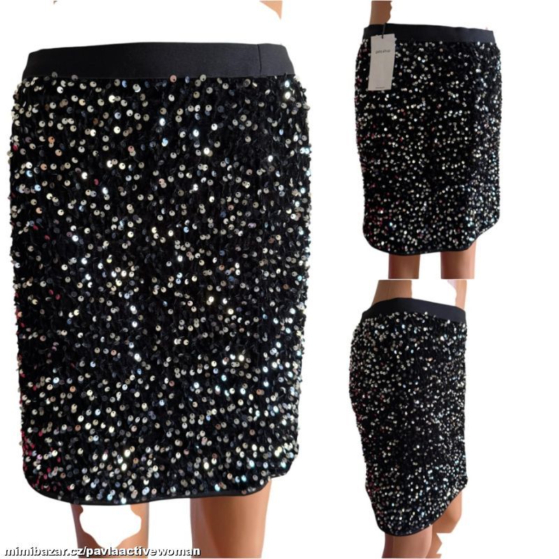 Č.6634 PRUŽNÁ SEXY FLITROVÁ SUKNĚ NOVÁ v.38