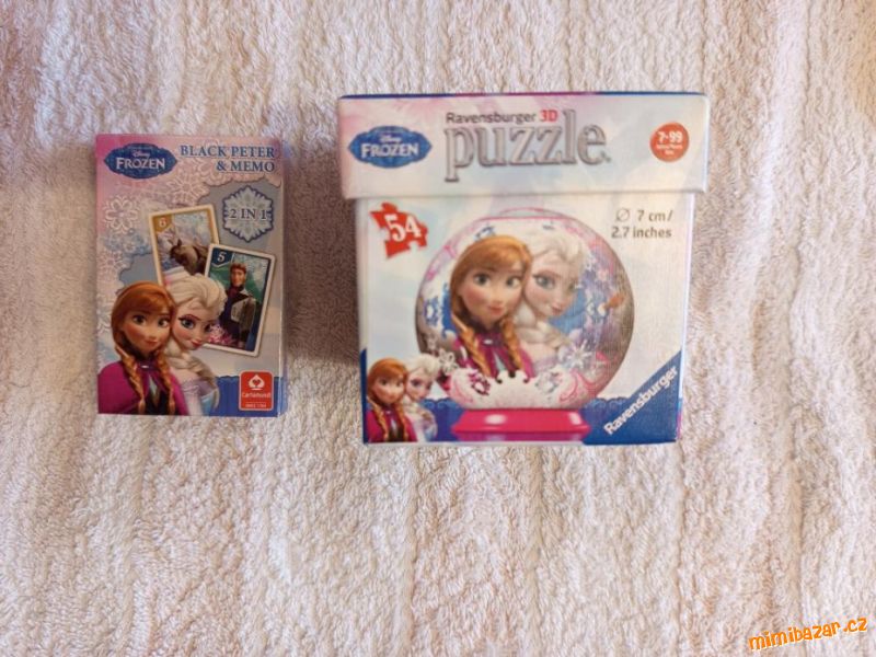 Frozen / Ledové království - puzzle a hrací karty