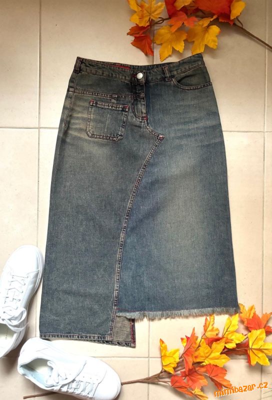 MISS SIXTY originál luxusní RIFLOVÁ SUKNĚ XS/S