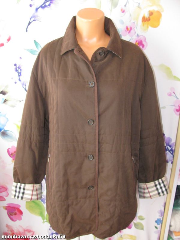 Tmavě hnědá přechodná bunda, jacket Burberry