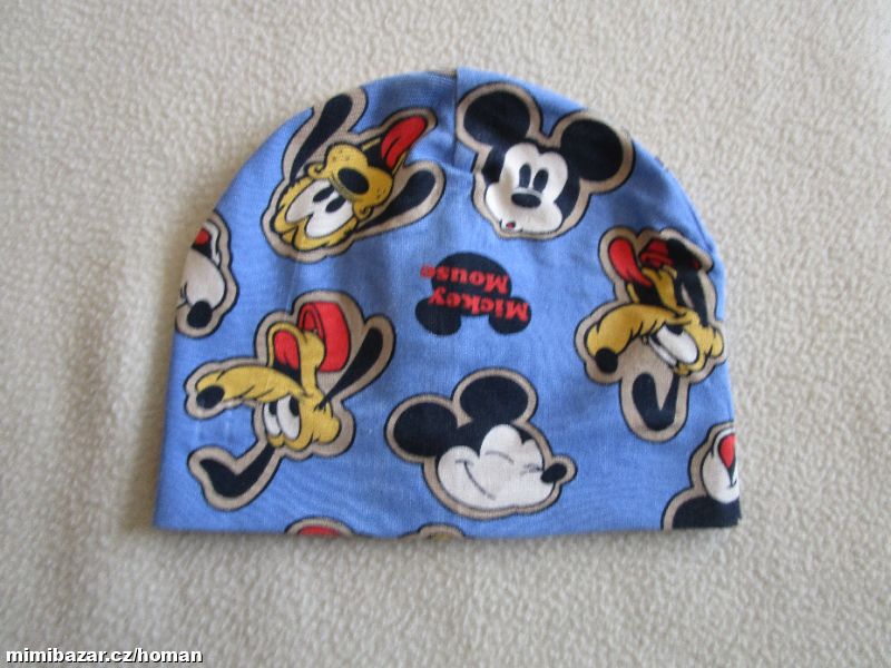 Jako nová bavl. jarní čepička Disney, 6-12 měsíců