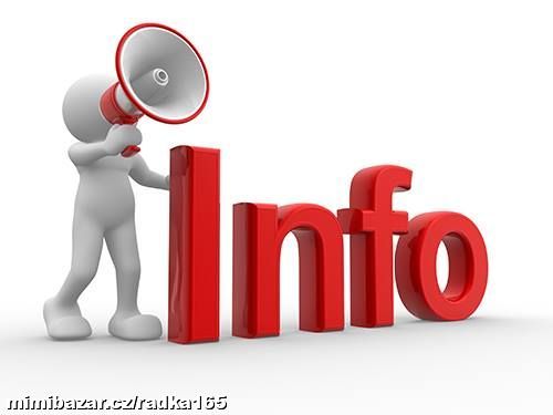 Důležité info ....PODKLADY K PLATBÁM aj...