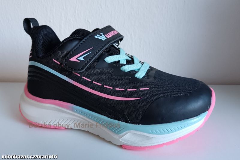 Tenisky, dětská obuv WINK JE61020-1-2 black pink
