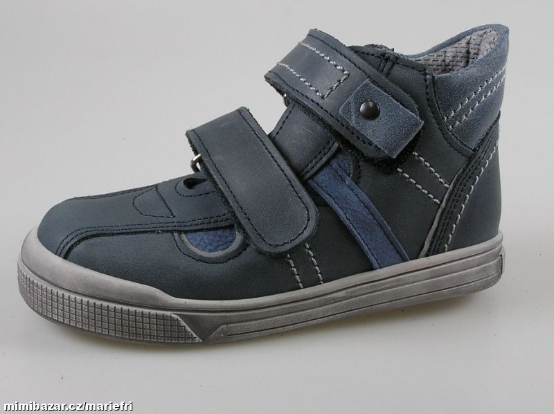 Celoroční kožená kotníková obuv ESSI S2570 oceán