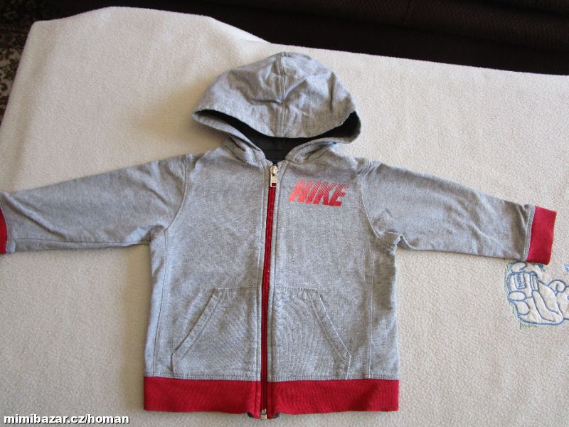 Pěkná bavl. mikina Nike, vel. 80-86