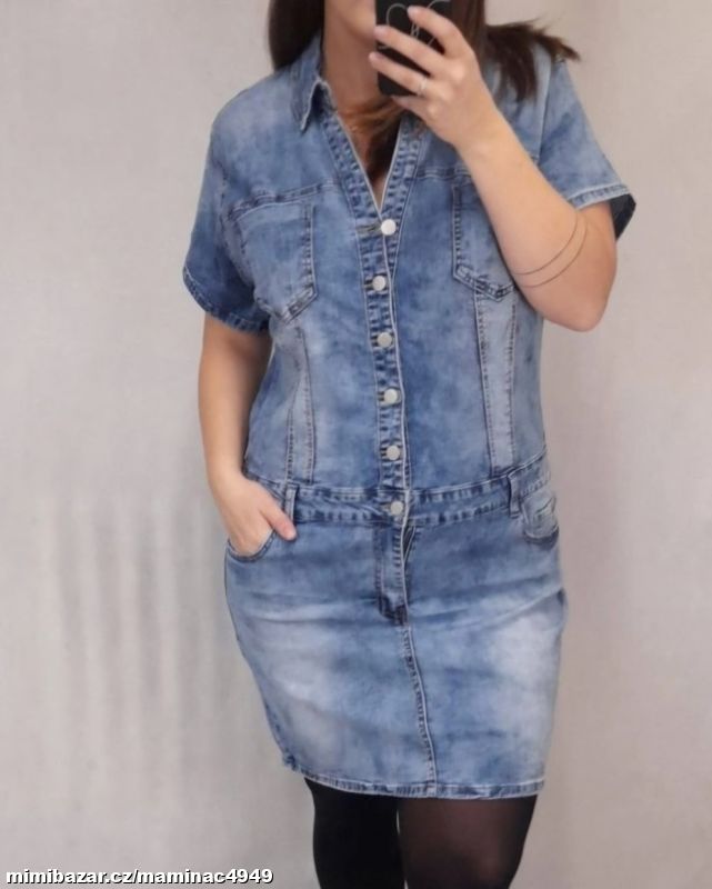 Prodám pěkné dámské riflové šaty z.Guard v.2XL