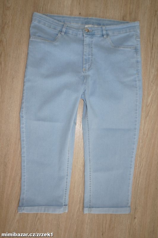 3/4 pružné džínové kalhoty vel.L