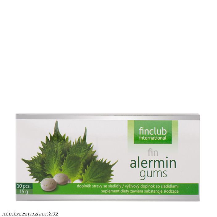 Žvýkačky Alermin gums PROTI ALERGII -PYL, PRACH, 