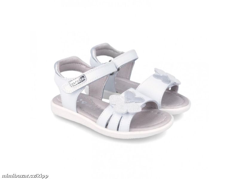 Dětské kožené sandále Garvalín 242421-A Blanco