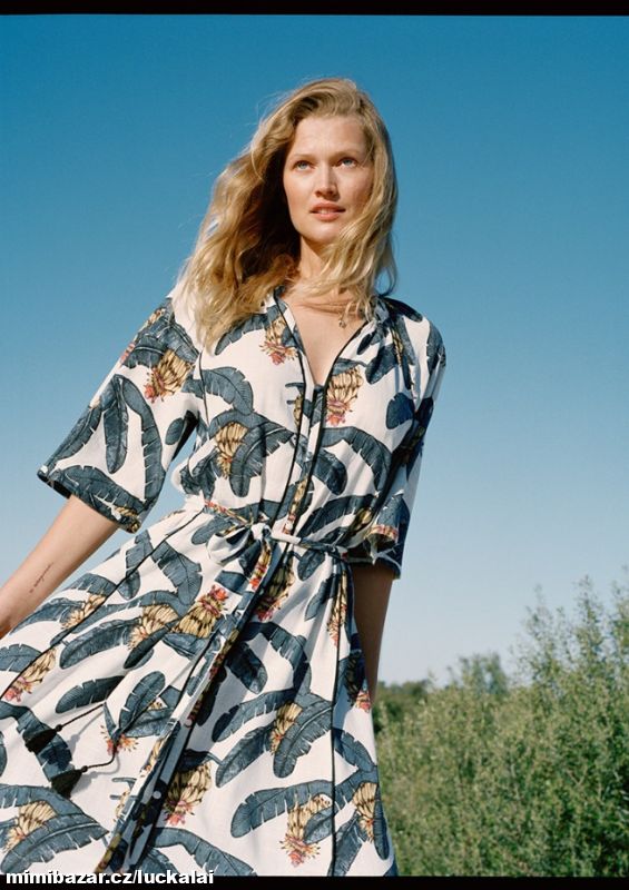 Midi šaty H&M Desmond & Dempsey, 30%len