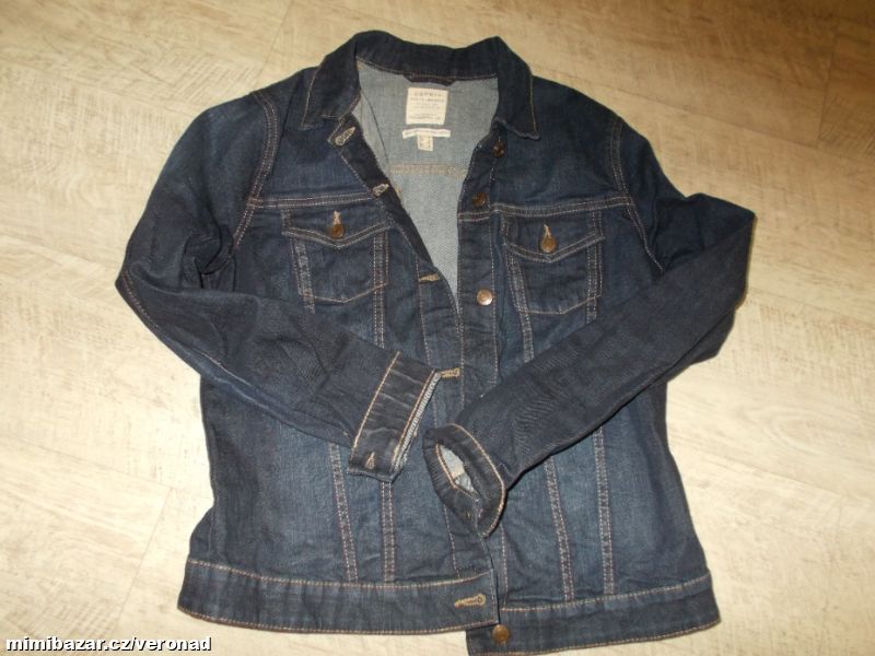 DŽÍNOVÁ STREČOVÁ DAMSKÁ BUNDA ZN ESPRIT TOP STAV