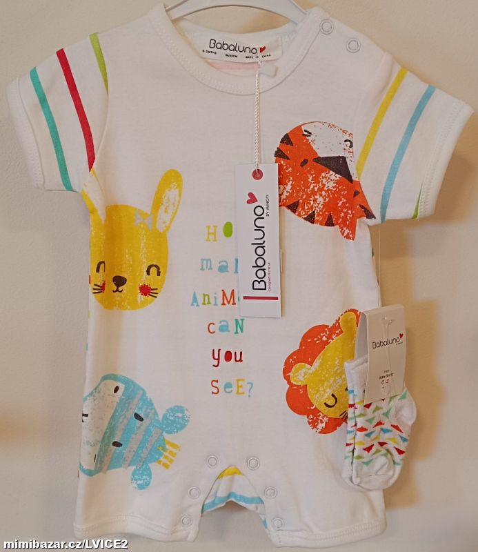 Letní kojenecký overal + ponožky