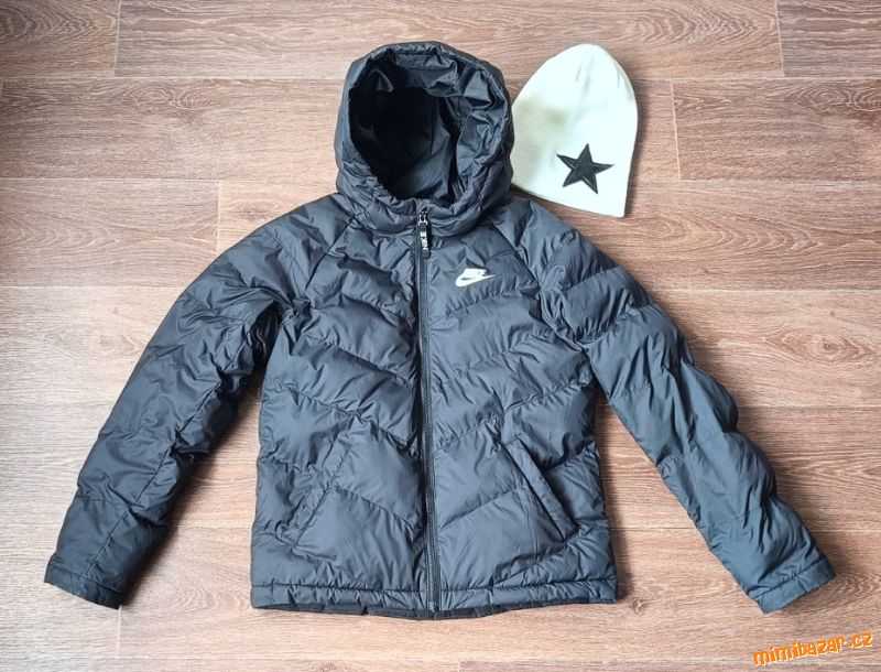 Zimní bunda Nike vel. L 147/158 + čepice