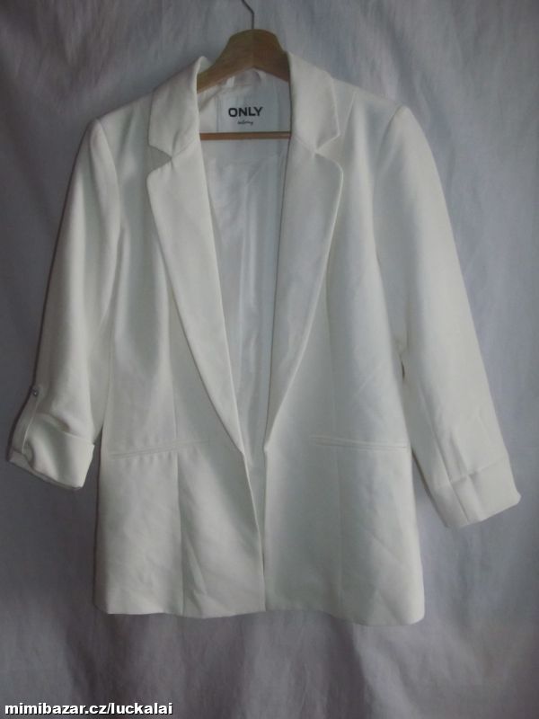 Bílé sako s podšívkou, blejzr Only tailoring