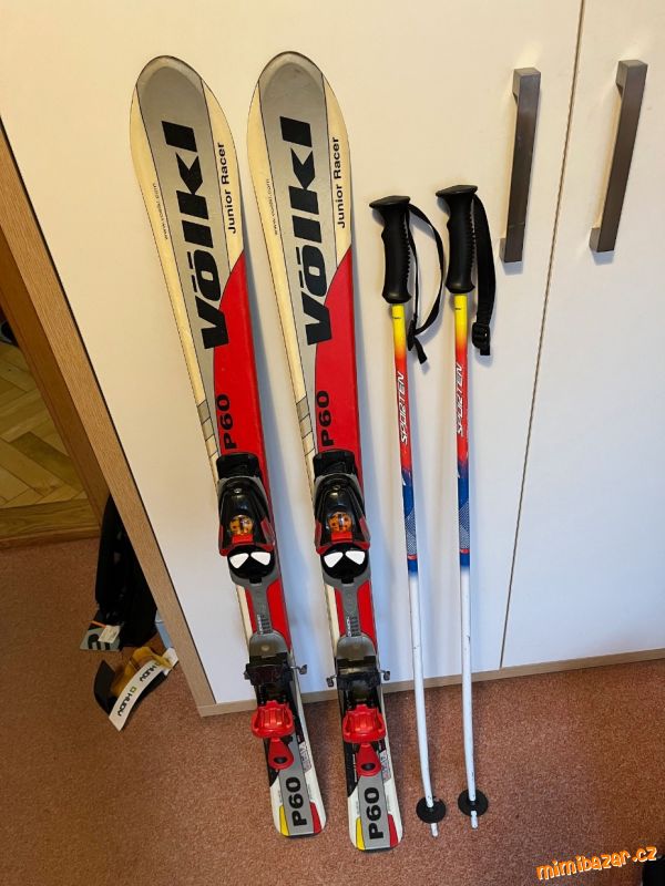 dětské lyže Völkl 120 cm + hůlky 105 cm