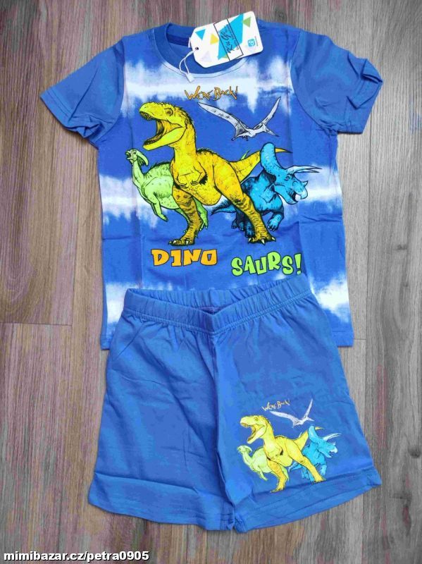 Chlapecké letní pyžamo dino 122