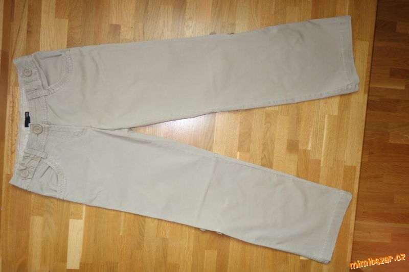 N.O.V.É dámské béžové roll-up kalhoty vel. 36