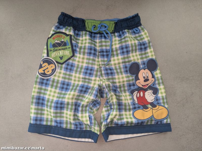 Kraťasy, plavky Mickey mouse