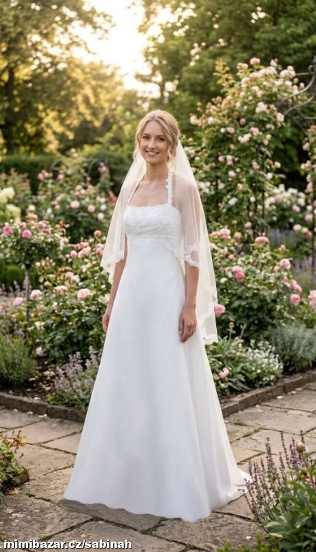 ELEGANTNÍ SVATEBNÍ ŠATY vel.38