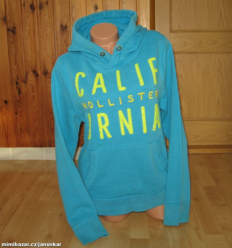 Dámská bavlněná mikina s kapucí HOLLISTER