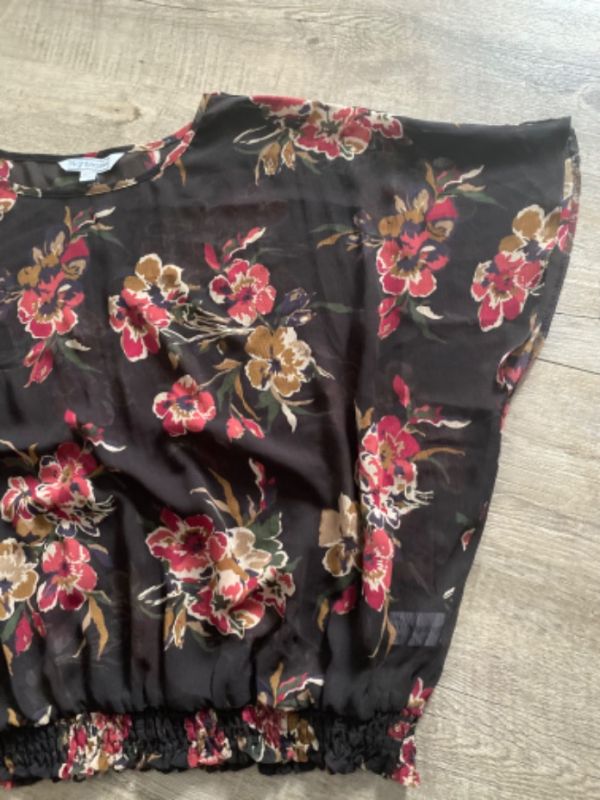 Šifonová halenka s květy